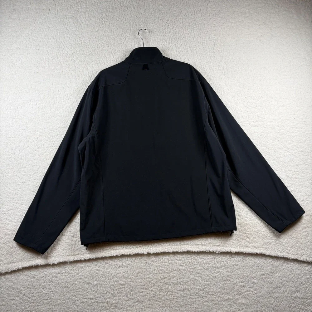 Polo Ralph Lauren Performance Men XXL Black Softshell Fleece Jacket Plaid Lining